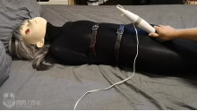 Zentai tights + silk stockings + multi layer breathless
